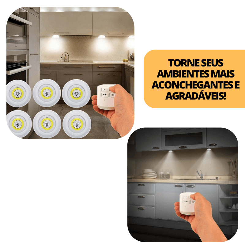 Luz LED sem fio - Controle Remoto