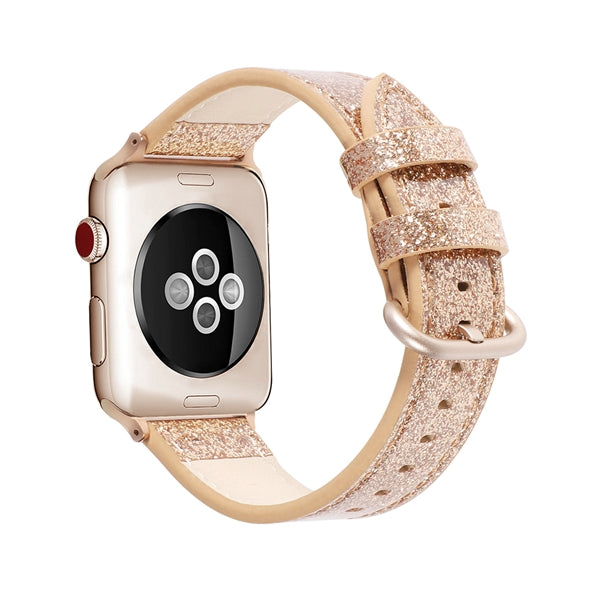 Iwatch leather glitter strap