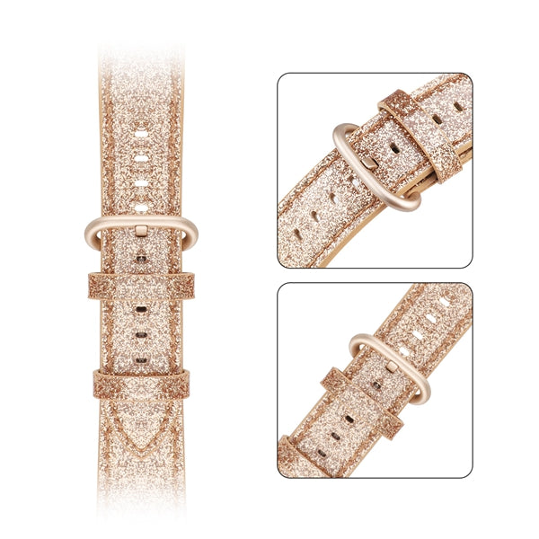 Iwatch leather glitter strap